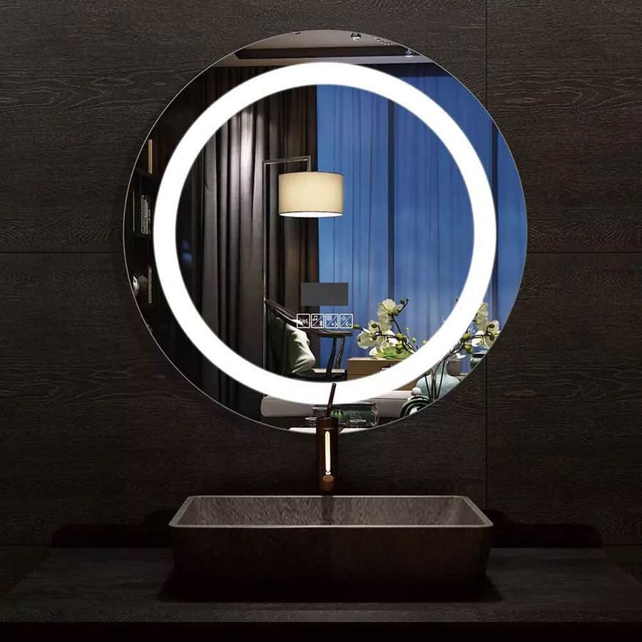 Gương trang điểm hình tròn led cảm ứng - GL14