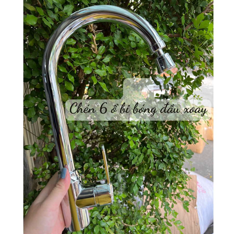 Vòi rửa chén nóng lạnh ổ bi xoay - SV104NL