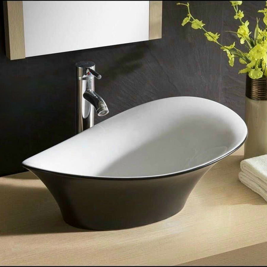 Lavabo đặt bàn vành nghiêng - LB145