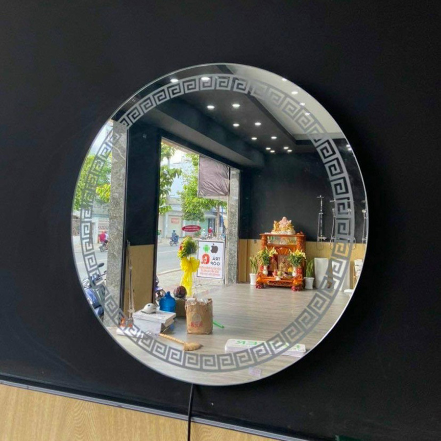 Gương nhà tắm hình tròn led cảm ứng - D622