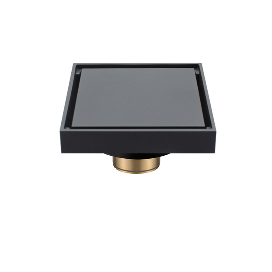 Thoát sàn âm màu đen chất liệu đồng 10x10 - D705