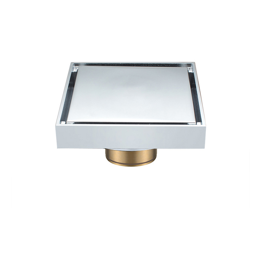 Thoát sàn âm màu bóng chất liệu đồng 10x10 - D706