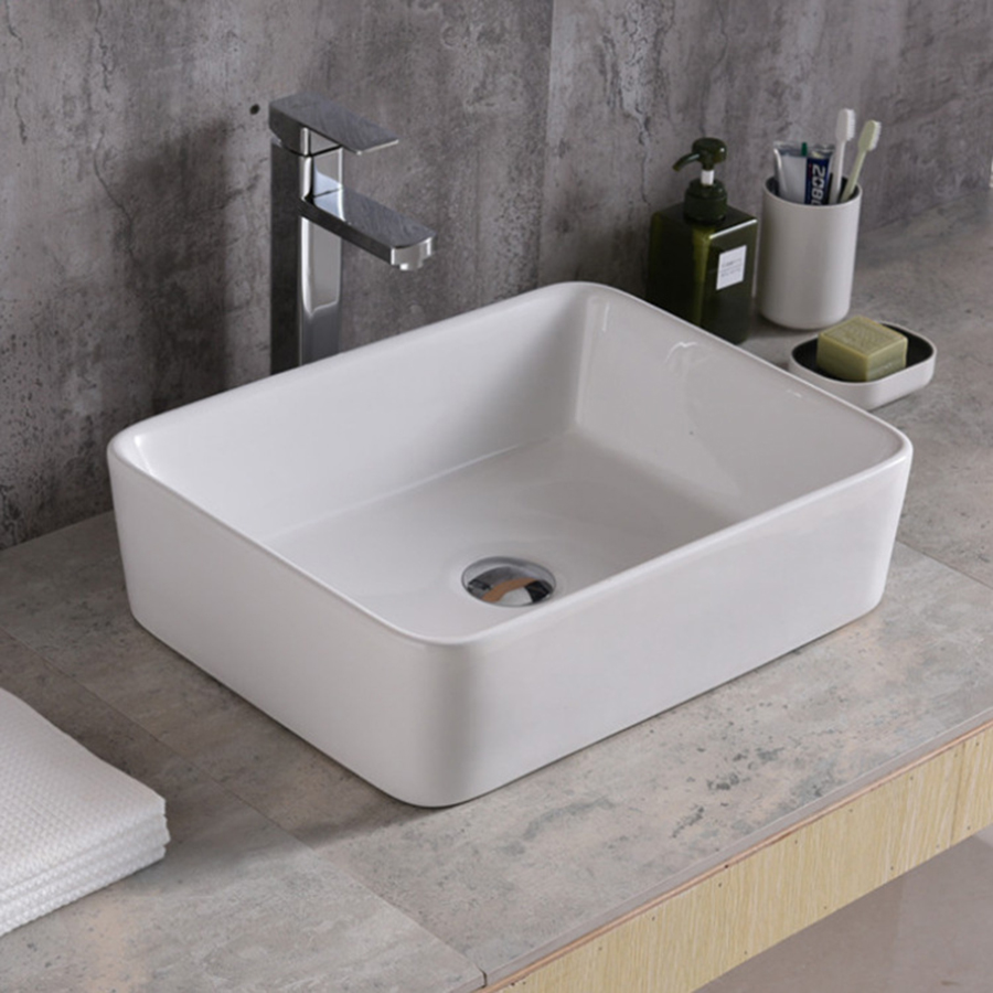 Lavabo vuông trơn - LB186