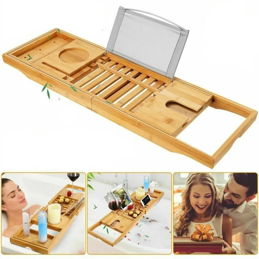 Khay gỗ gác bồn tắm nằm - D741