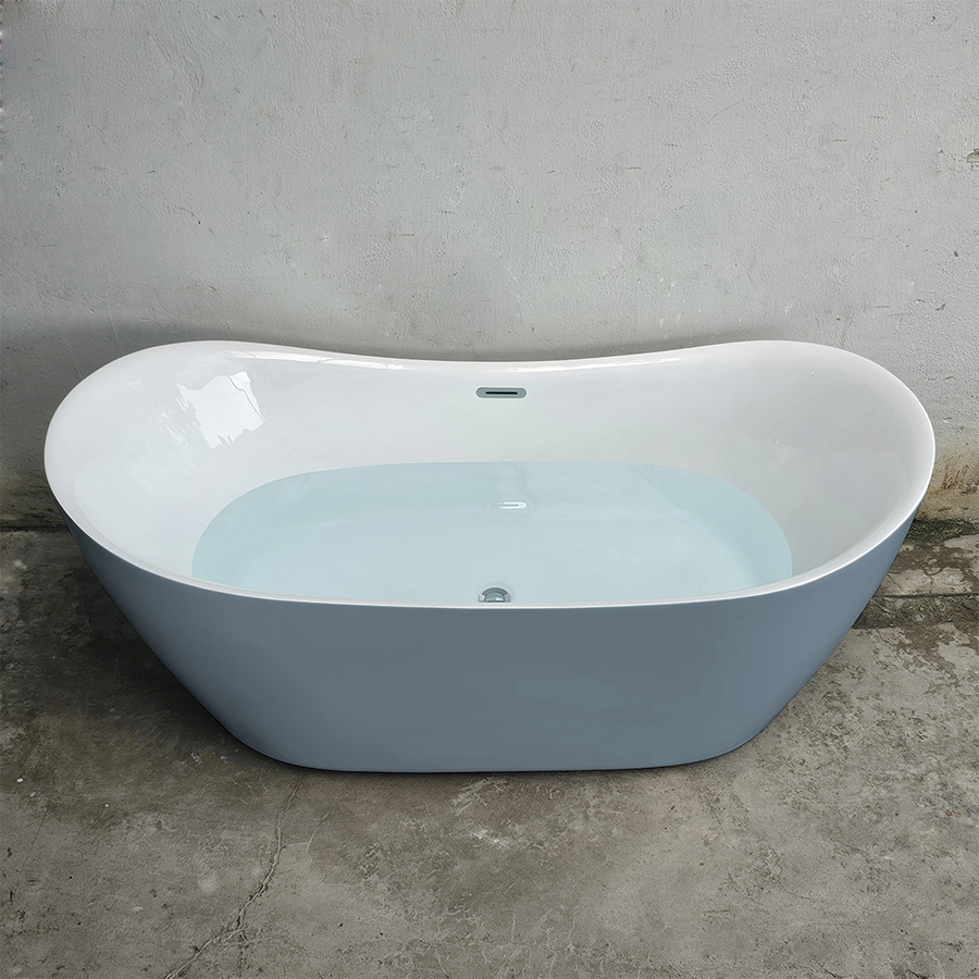 Bồn tắm acrylic thỏi vàng màu xám - BT1296