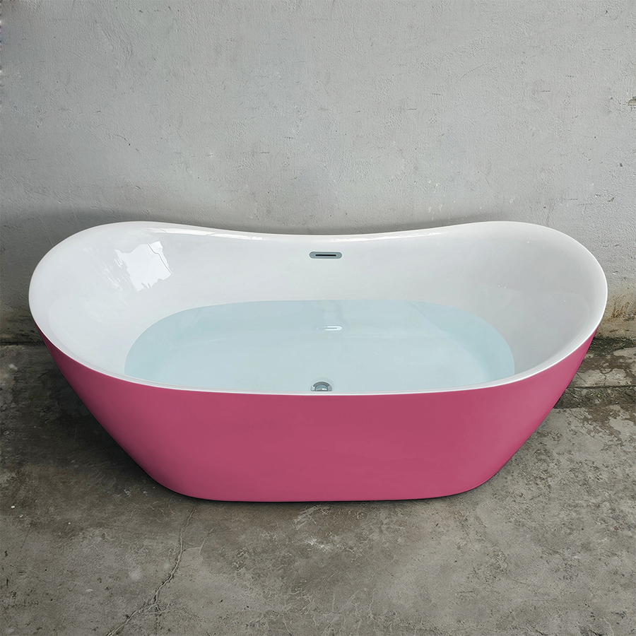 Bồn tắm acrylic thỏi vàng màu hồng - BT1298