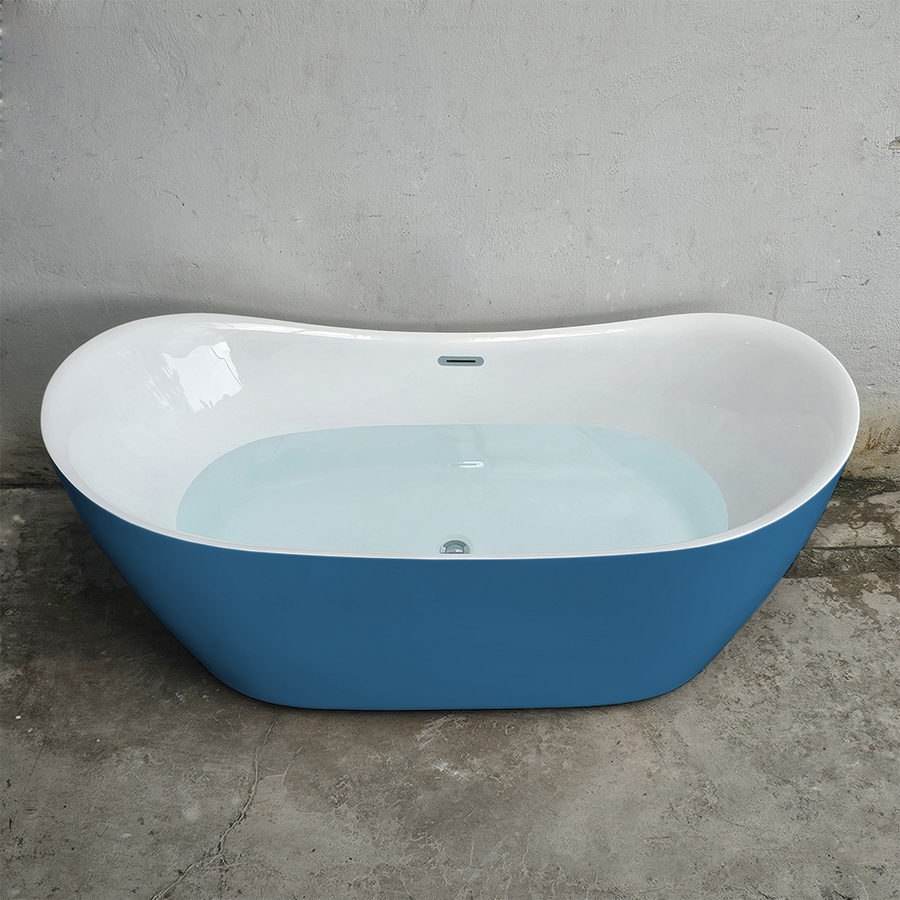 Bồn tắm acrylic thỏi vàng màu xanh dương - BT1299