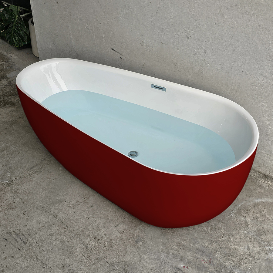 bon tam oval giot nuoc mau do bordeaux bt1295 99