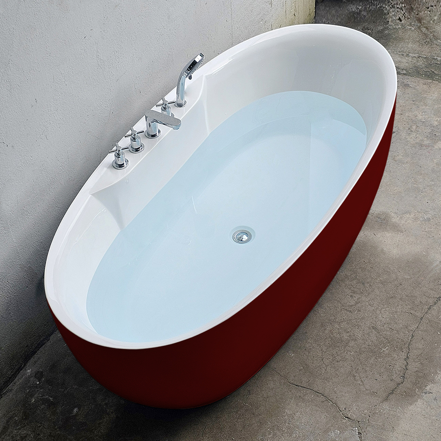 bon tam oval trung mau do bordeaux co voi bt1366 190