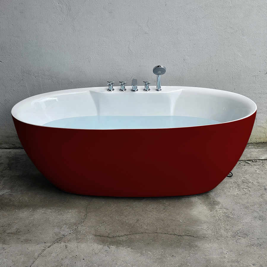 bon tam oval trung mau do bordeaux co voi bt1366 50